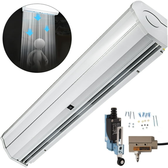 Bentism Air Curtain 59", 2 Speeds Commercial Indoor Air Curtain, UL Certified, CE Certified, 1113 CFM Air Volume with 2 Easy-Install Micro Switch(Limit Switch), 110V Unheated