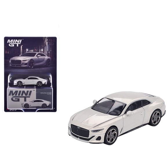 Bentley Batur Bonneville Pearl White Metallic Limited Edition 1/64 Die Cast Model Car by Mini GT