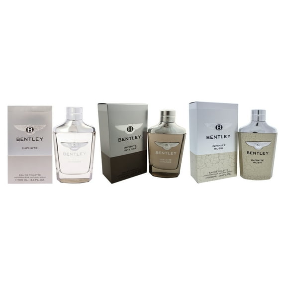 Bentley Bentley Infinite 3 Pc Kit - 3.4oz Intense EDP Spray, 3.4oz Infinite Rush EDT Spray, 3.4oz EDT Spray