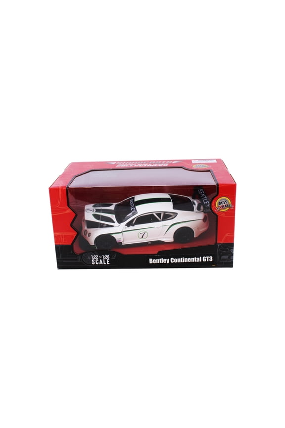 Bentley Continental GT3 Concept, White - Showcasts 68266W - 1/24 Scale Diecast Model Car