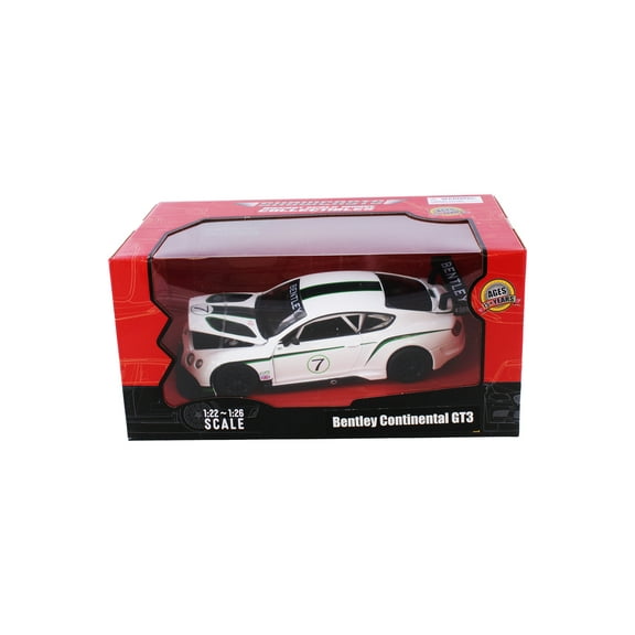 Bentley Continental GT3 Concept, White - Showcasts 68266W - 1/24 Scale Diecast Model Car