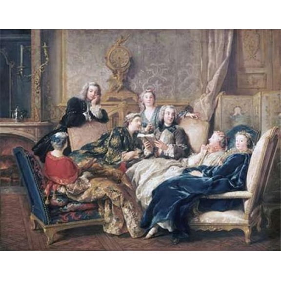 Bentley Global Arts PDX266182LARGE La Lecture De Moliere Poster Print by Jean-Francois De Troy, 22 x 28 - Large