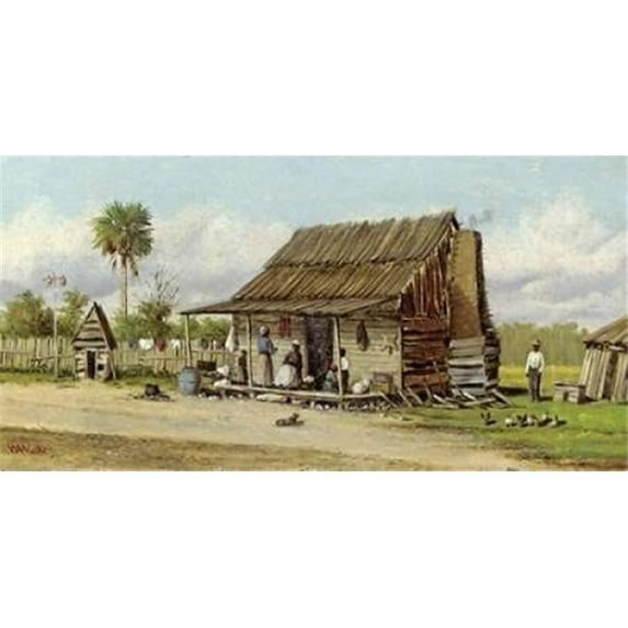 Bentley Global Arts PDX268657LARGE Cabin Scene Poster Print by William Aiken Walker, 24 x 48 - Large