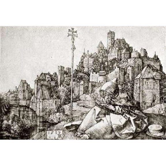 Bentley Global Arts PDX372824SMALL St Anthony At The City Poster Print by Albrecht Durer, 12 x 18 - Small