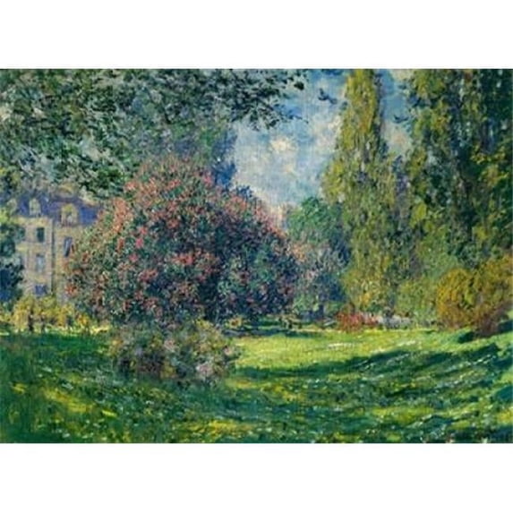 Bentley Global Arts PDX373805LARGE Le Parc Monceau Paris Poster Print by Claude Monet, 18 x 24 - Large