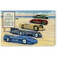 thumbnail image 1 of Bentley Global Arts dba American Walls GCS-376482-30-142 Retro Travel 'Famous Speed Racers on the Measured  Mile' Stretched Canvas, 1 of 1