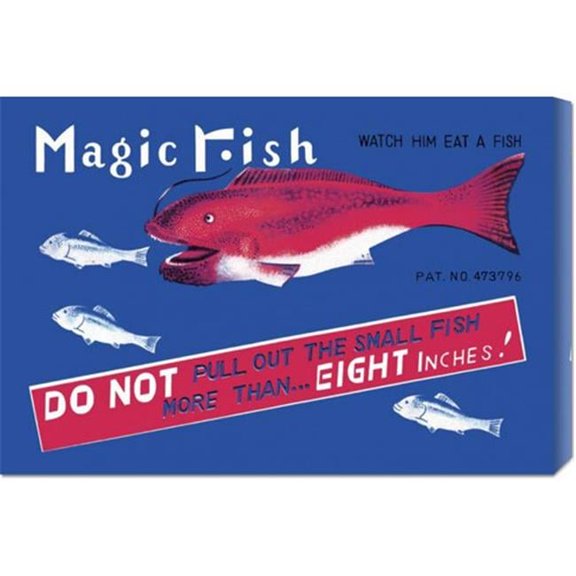 Bentley Global Arts dba American Walls  Retrobot 'Magic Fish' Stretched Canvas Medium