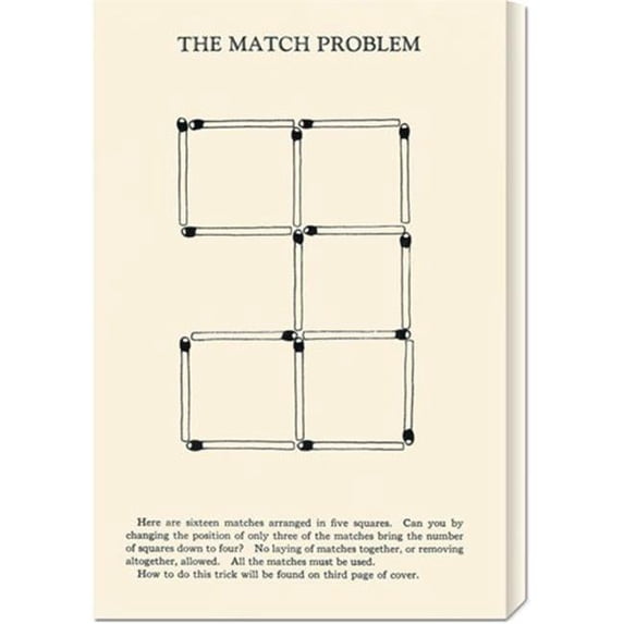 Bentley Global Arts dba American Walls GCS-376259-22-142 Retromagic 'The Match Problem' Stretched Canvas