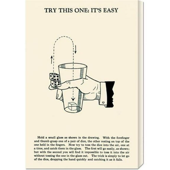 Bentley Global Arts dba American Walls Retromagic 'Try This One: It's Easy' Stretched Canvas - n/a - Medium