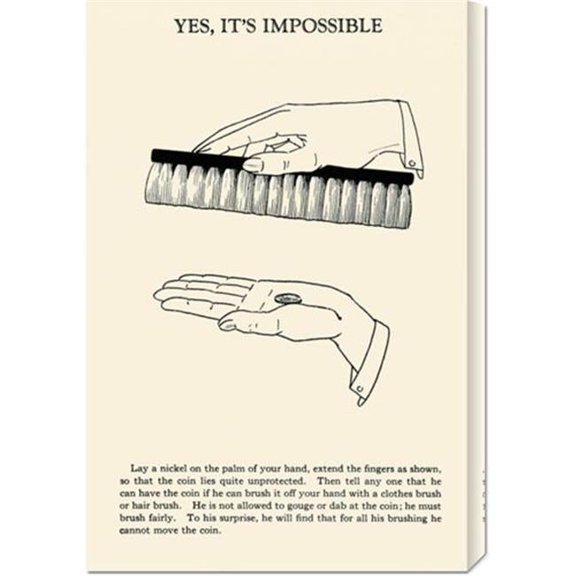 Bentley Global Arts dba American Walls Retromagic 'Yes- It's Impossible' Stretched Canvas