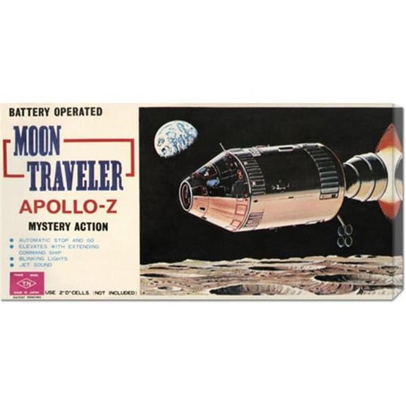 Bentley Global Arts dba American Walls  Retrorocket 'Moon Traveler Apollo-Z' Stretched Canvas Medium