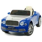 Bentley Mulsanne 12V Power Children Ride-On Car Truck with R/C Parental Remote + MP3 USB Music Player + Leather Seat + LED Lights