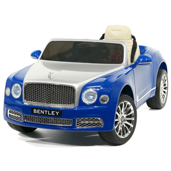 Bentley Mulsanne 12V Power Children Ride-On Car Truck with R/C Parental Remote + MP3 USB Music Player + Leather Seat + LED Lights