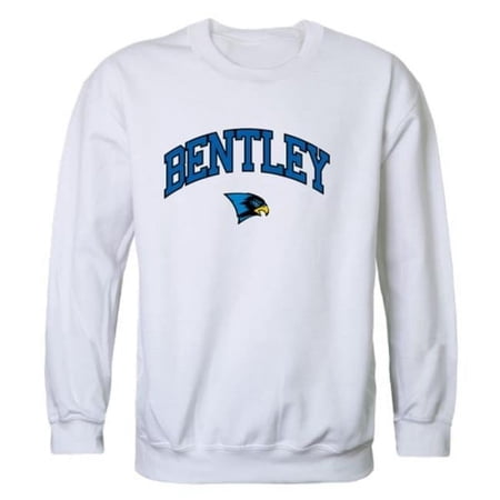 Bentley University Falcons Campus Crewneck Sweatshirt, White - Small