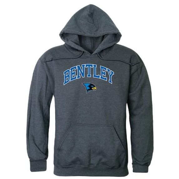 Bentley University Falcons Campus Hoodie, Heather Charcoal - Large