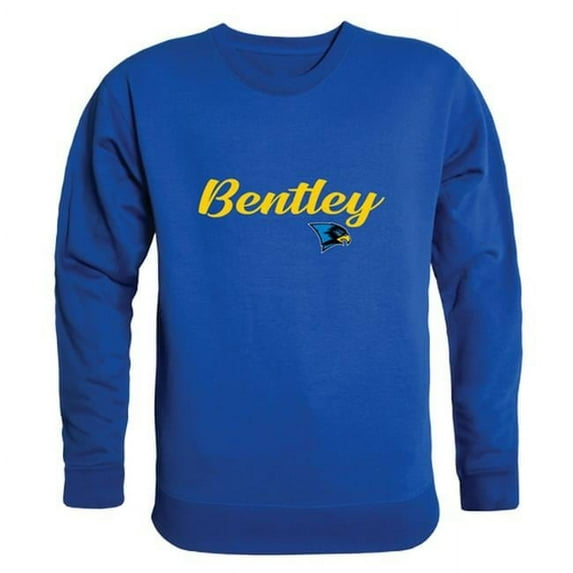 Bentley University Falcons Script Crewneck Sweatshirt, Royal - Medium