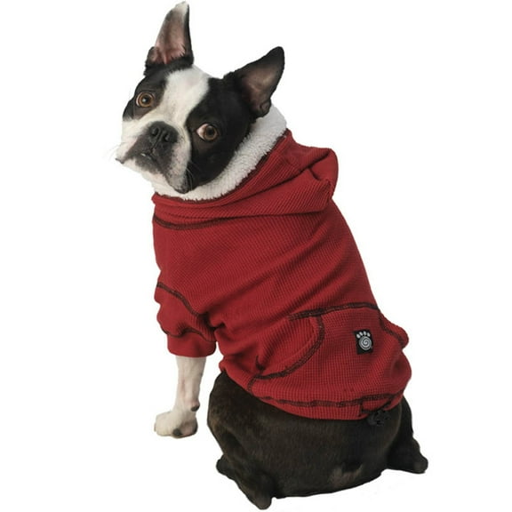 Bentley's Fur Trimmed Red Hoodie - X-Small