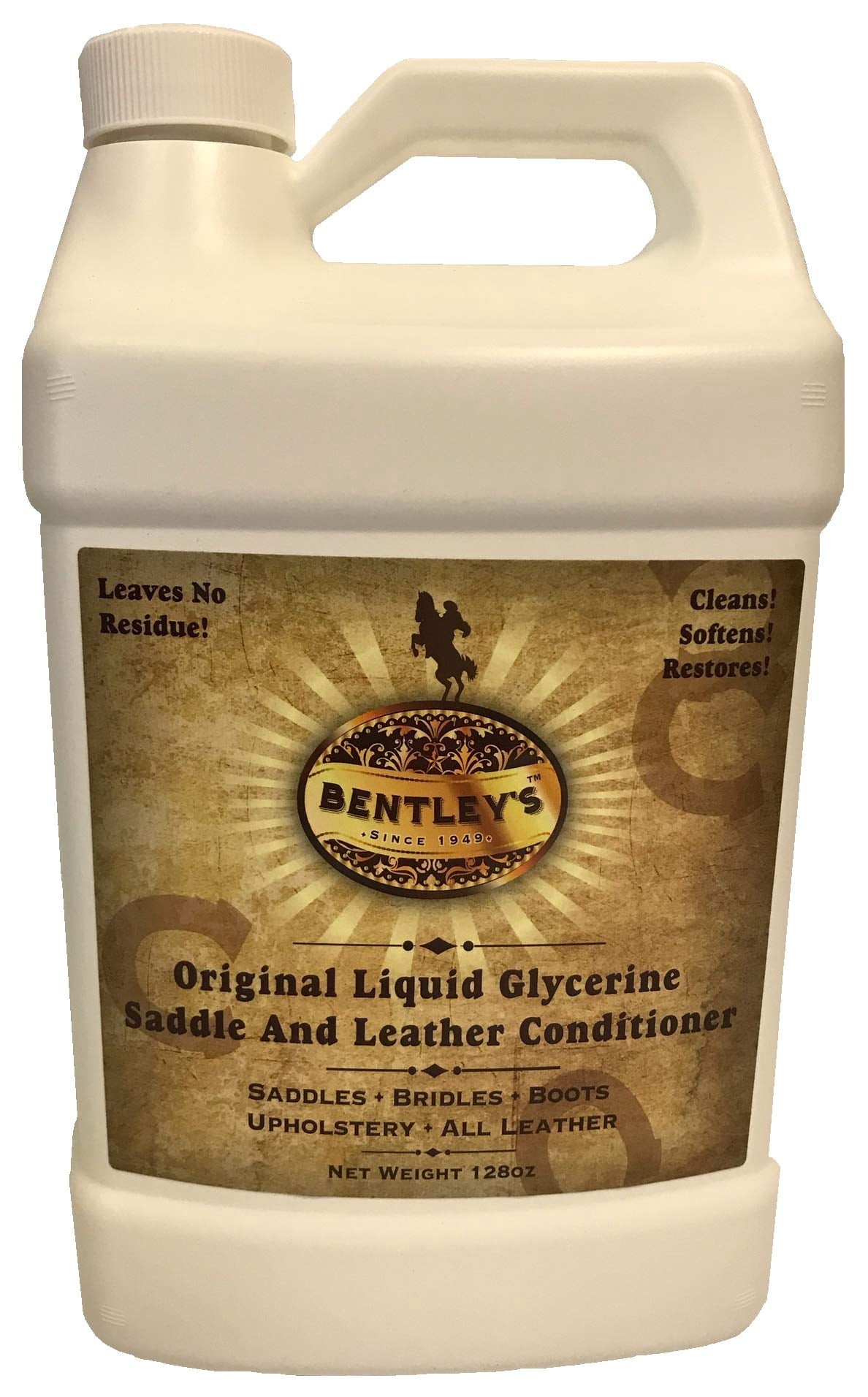 BENTLEY Liquid Glycerine Saddle & Leather Conditioner Soap - 128 oz (one Gallon)