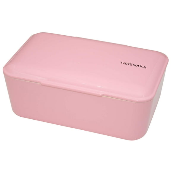 Bento Bite Box from TAKENAKA Japan, Made of Recycled Plastic Bottles for Eco, Sustainable Lunch Box from Japan (Candy Pink)