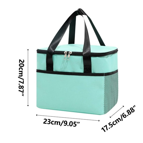 Bento Box Adult Insulated Bento Boxes, Adult Bento Box Lunch Box Reusable Leakproof Cooler Tote Bag with Shoulder Strap for Office Picnic