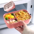 thumbnail image 1 of Bento Box Adult Lunch Box 40.5oz, Containers with 3 Compartments, Lunchable Food Container with Utensils, Microwave & Dishwasher Safe, 1 of 7
