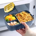 thumbnail image 1 of Bento Box Adult Lunch Box 40.5oz, Containers with 3 Compartments, Lunchable Food Container with Utensils, Microwave & Dishwasher Safe, 1 of 7