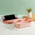 thumbnail image 1 of Bento Box Adult Lunch Box, Lunch Containers with Compartments,Drop-Proof, Dishwasher Safe Lunchable Food Container Microwave & Dishwasher Safe, Pink, 1 of 7