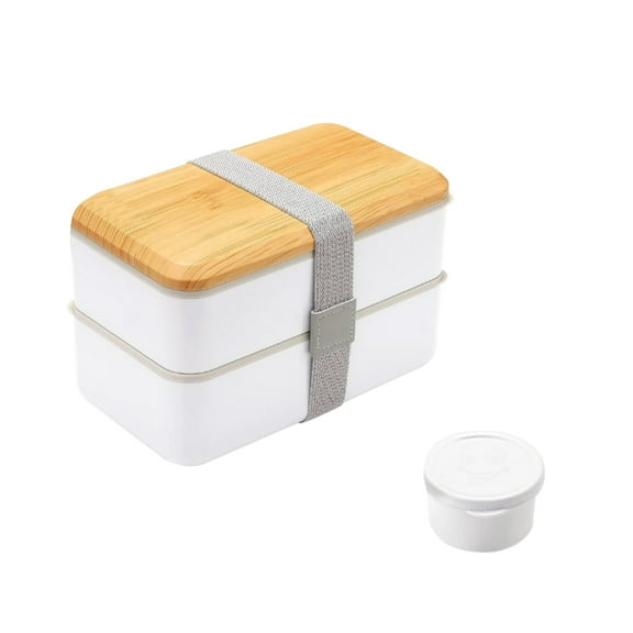 Bento Box Adult Lunch Box with Compartments for Women & Men,(47oz)Stackable Bento Lunchbox,Rectangle Food Container,Leak-Proof