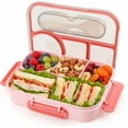 Bento Box for Adults,4 Compartments Lunch Box, Snack Containers ...