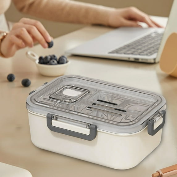Bento Box for Adults & Minors, 1100 Ml Leakproof Lunch Container with Spoon and Fork, & Dishwasher Safe for Easy Cleaning, Ideal for Educational, Work, and Meal Prep on the Go,Vsgery