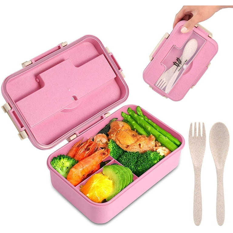 https://i5.walmartimages.com/seo/Bento-Box-For-Kids-Adults-Lunch-With-3-Compartment-Wheat-Fiber-Leak-Proof-Food-Container-Spoon-Fork-1200ML-Boxes-Containers-Men-Women-Pink_138b2aa4-c919-4da1-aee2-e236d66d6475.b57d960487f601ad1168d34276abe2d8.jpeg?odnHeight=768&odnWidth=768&odnBg=FFFFFF