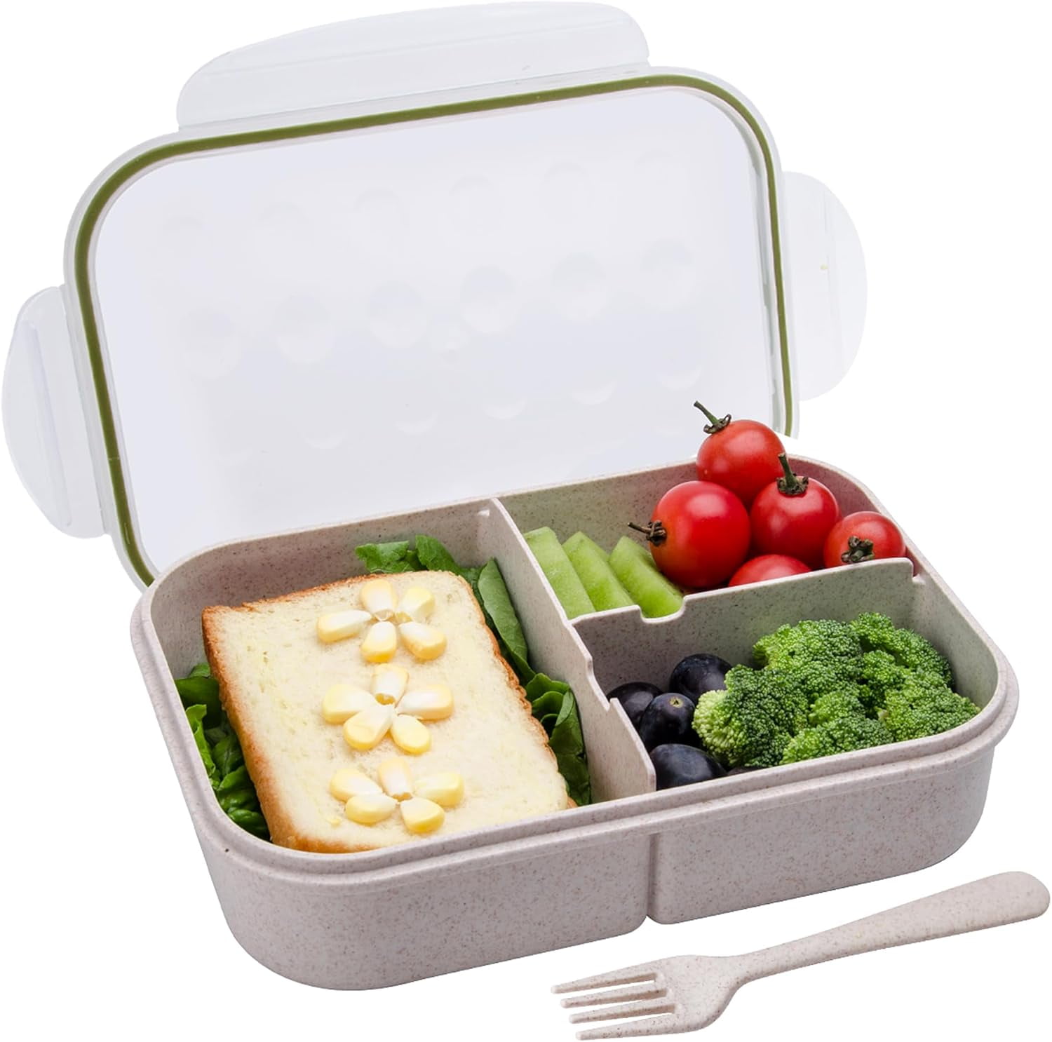 ® Bento Box,Ideal LeakProof Lunch Box Kids,Natural Wheat Fiber Bento