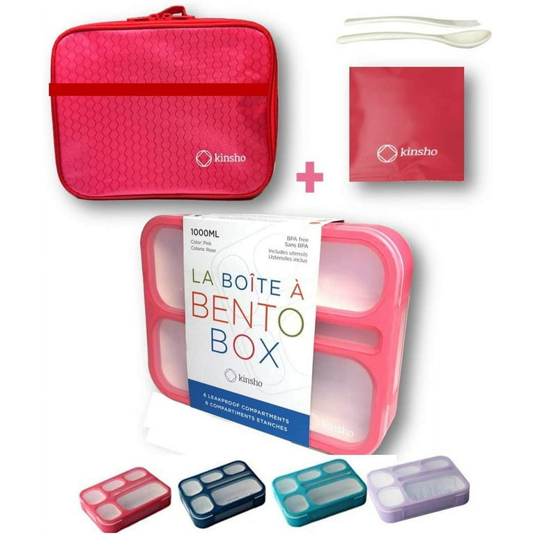 kinsho Bento Box Lunch-Box Containers for Kids, Adults