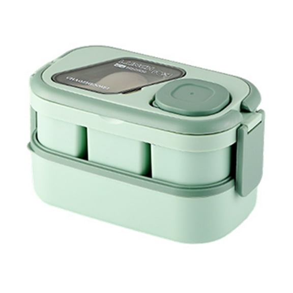 Bento Box Multi-Layer Portable Lunch Organizer Microwaveable Lunch Box Green