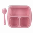 thumbnail image 1 of Bento Box Snack Containers 3 Compartments - Reusable Lunchable Style Meal Prep Snack Box, Portable Portion Control, Microwave Dishwasher Freezer , Mess Free Stackable Travel Lunch Container, 1 of 1