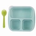 thumbnail image 1 of Bento Box Snack Containers 3 Compartments - Reusable Lunchable Style Meal Prep Snack Box, Portable Portion Control, Microwave Dishwasher Freezer , Mess Free Stackable Travel Lunch Container, 1 of 1