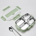 thumbnail image 1 of Bento Box Stainless Steel Insulated Multi Layer Bento Food Container Storage Lunch Box 1L Lunch Box for Women, 1 of 2