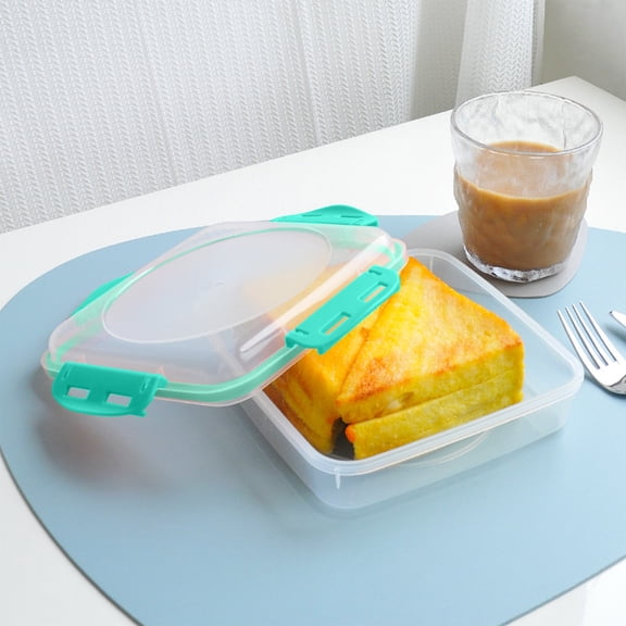 Bento Box for Sushi Rice, Sandwiches, Breakfast & Lunch, Food Grade Fresh Bread Container, Microwave-Safe Sealed Storage