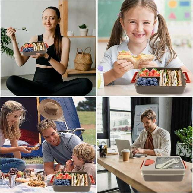 Bento Case Bargain Yueity Lunch Box for Adults Salad Container 37.2Oz