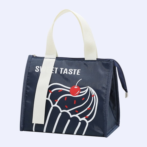 Bento Case Clearance! Pu Thickened Insulated Lunch Bag Simple Solid Color Bag for Womens Workers and Picnics