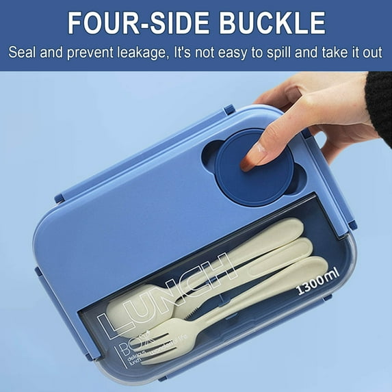Bento Clearance! YZEGDCH Lunch Box for Men Compartment Bento Box, Large Cup Capacity Portable Lunchbox for Men/Work/Car/Truck