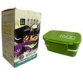 thumbnail image 1 of Bento Double Layer Rectangular Insulated Plastic Microwave Lunch Box, 1 of 5