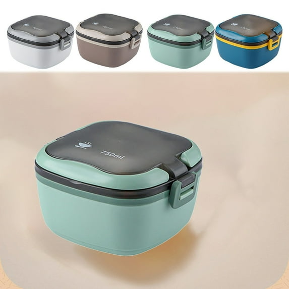Bento Lunch Box 750ml Leak Proof Meal Prep Container with Dividers, Wave & Dishwasher Safe for Easy Cleaning, Ideal for Minors Educational Lunch and Adults Office Meals,Vsgery