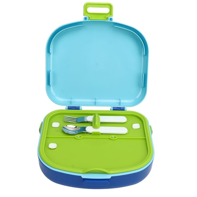 Bento Lunch Box ABS Separate Compartments with Buckle Handle Leakage