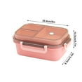 thumbnail image 1 of Bento Lunch Box Adult Microwave-Safe Double-Layer Sealed Compartment Design 20.4 cm x 14.5 cm x 8.3 cm Plastic Food Container, 1 of 2