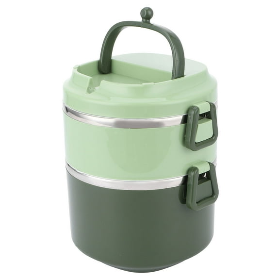 Bento Lunch Box, Cold Hot Food Container Insulated Lunch Box Container, With For Adults,Men Women Kids Lunch Box School Camping Outdoors Double Layer/ 1.7L