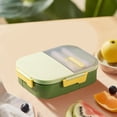 thumbnail image 1 of Bento Lunch Box, Plastic Portable Leakproof Lunch Food Containers Set with 4 Compartment for Adults - with Spoon fork Gift for Friends, Family, 1 of 6