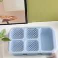thumbnail image 1 of Bento Lunch Box Set for Meal Prep | Stackable Microwave Dishwasher Safe Food Containers | Thickened Durable Plastic | 5-Compartment Design | Easy-to-Clean | 23.5x15.5x5cm | Green Blue Beige Pink, 1 of 6
