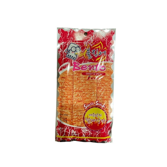 Bento Squid Snack of Thailand Sweet & Spicy Flavor; 2 X 12g