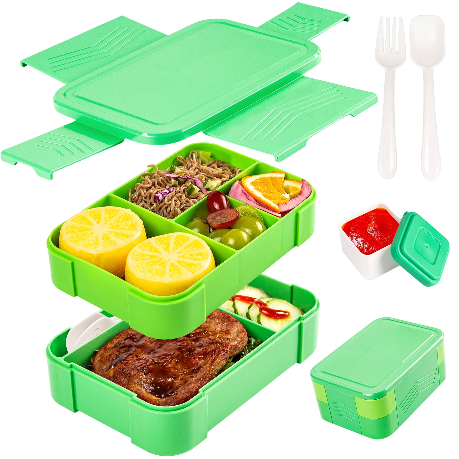 Bento boxes for kids, LeakProof Lunch Box Containers, 1500ML7